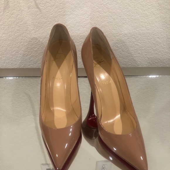 Nude Christian Louboutin 100 mm heels - Picture 4 of 4